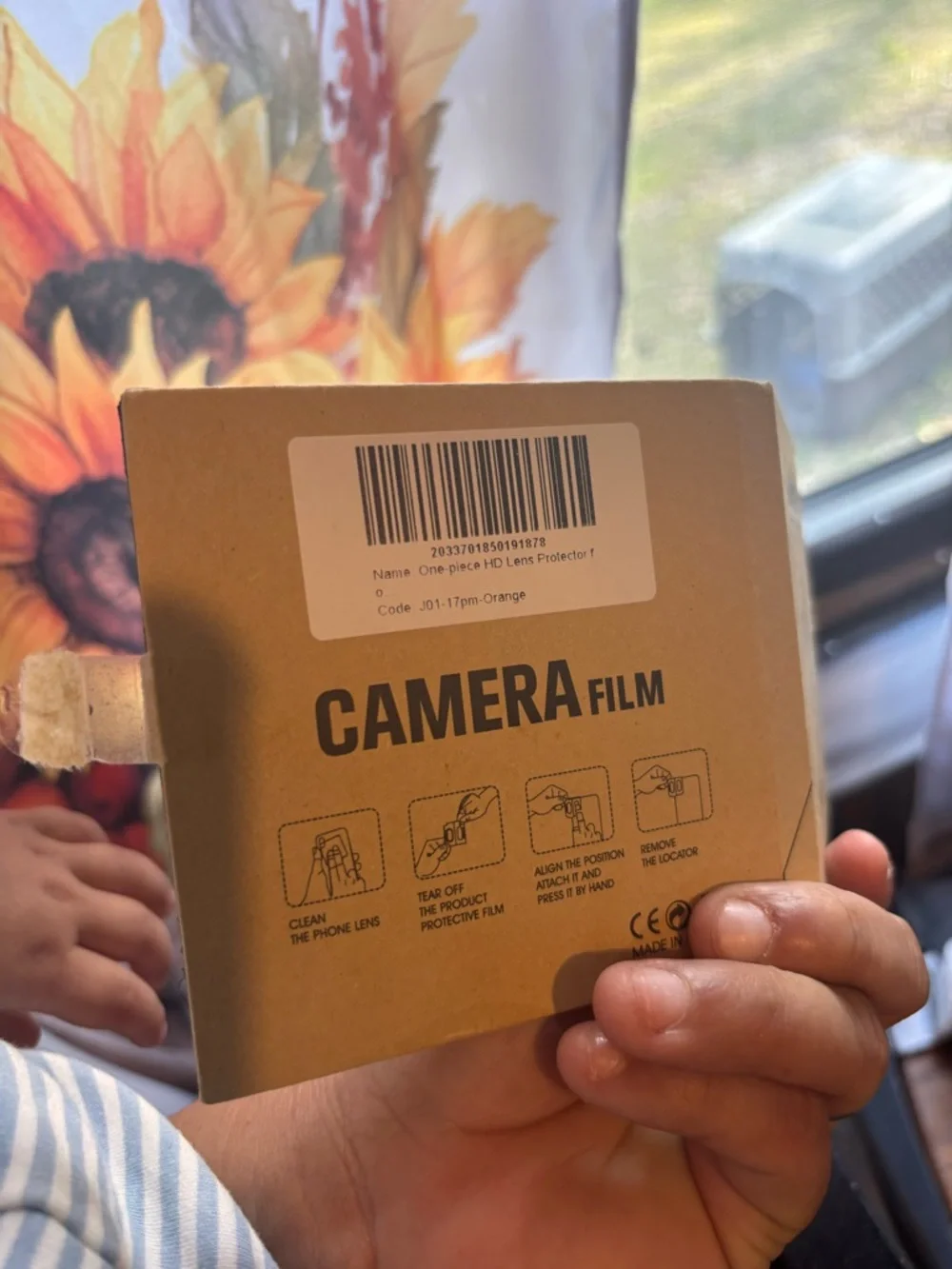Orange Camera Lens Protector Cover for Cell Phone